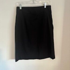 Nordstrom Classiques Entier Black Wool Pencil Skirt_size 10